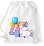 printfashion Unikornis szülinap! - Sportzsák, Tornazsák - Fehér (2874274)