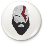 printfashion Kratos - Kitűző, hűtőmágnes - Fehér (3077564)