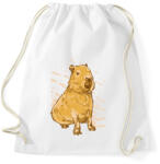 printfashion Capybara - Sportzsák, Tornazsák - Fehér (15681737)