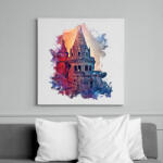 printfashion budapest01 - Vászonkép - Fehér (6624511)