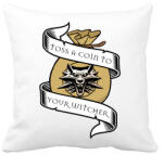 printfashion Toss a coin to your Witcher - Párnahuzat, Díszpárnahuzat - Fehér (2688535)