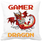 printfashion Gamer dragon - Párnahuzat, Díszpárnahuzat - Fehér (13738612)