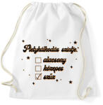 printfashion Pletykálkodás szintje - Sportzsák, Tornazsák - Fehér (8523704)