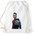 printfashion Israel Adesanya MMA - Sportzsák, Tornazsák - Fehér (5080037)