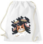 printfashion Macska és az ufok - Sportzsák, Tornazsák - Fehér (14723473)