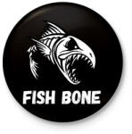 printfashion fish bone - Kitűző, hűtőmágnes - Fekete (6029169)
