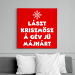 printfashion Lászt kriszmösz - Vászonkép - Piros (11003053)