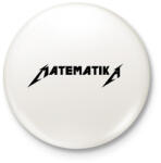 printfashion Matematika metallica póló - Kitűző, hűtőmágnes - Fehér (9234325)