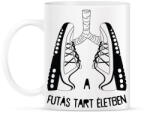 printfashion A futás tart életben - Bögre - Fehér (7355653)