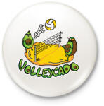 printfashion Avokádós röplabda - Kitűző, hűtőmágnes - Fehér (4162029)