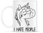 printfashion Utálom az embereket - Bögre - Fehér (1293419)