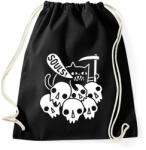 printfashion Lélekfaló macska - Sportzsák, Tornazsák - Fekete (1827918)