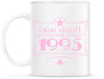 printfashion csillag-1995-pink - Bögre - Fehér (790841)