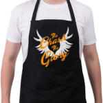 printfashion no chash no glory - Kötény - Fekete (4929890)