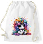 printfashion Cuki egyszarvú - Sportzsák, Tornazsák - Fehér (15743228)