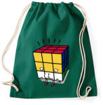 printfashion Rossz forgatás - Sportzsák, Tornazsák - Sötétzöld (1086666)