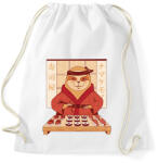 printfashion Lajhár sushival - Sportzsák, Tornazsák - Fehér (11846326)