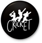 printfashion Cricket - Kitűző, hűtőmágnes - Fekete (15835966)