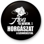 printfashion Peca Fehér - Kitűző, hűtőmágnes - Fekete (3094719)