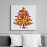 printfashion Sajt karácsonyfa - Vászonkép - Fehér (6639306)