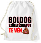 printfashion Boldog születésnapot te. . - Sportzsák, Tornazsák - Fehér (5380952)