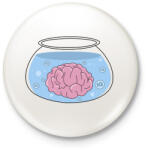 printfashion Agy - Kitűző, hűtőmágnes - Fehér (3075406)