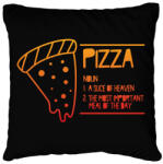 printfashion Pizza jelentése - Párnahuzat, Díszpárnahuzat - Fekete (9403040)