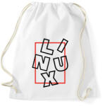 printfashion Linux box black - Sportzsák, Tornazsák - Fehér (3533125)