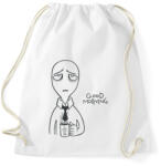 printfashion Good morning - Jó reggelt kávézás - Sportzsák, Tornazsák - Fehér (12047839)