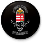 printfashion A legjobb hentes az országban - Kitűző, hűtőmágnes - Fekete (9458905)