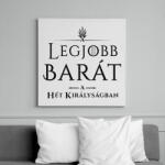 printfashion got-legjobb-barat-black - Vászonkép - Fehér (6624446)