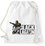 printfashion Black Lagoon - Sportzsák, Tornazsák - Fehér (2859244)