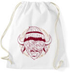 printfashion Hipszter Bika - Sportzsák, Tornazsák - Fehér (4060713)