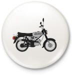 printfashion simson - Kitűző, hűtőmágnes - Fehér (4138258)