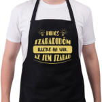 printfashion Nincs szabadidőm - Kötény - Fekete (7444358)