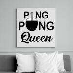 printfashion Ping Pong Queen - Vászonkép - Fehér (6992907)
