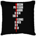 printfashion Bella Ciao - Nagy Pénzrablás - Money Heist - Casa de Papel - Párnahuzat, Díszpárnahuzat - Fekete (5730876)