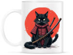 printfashion Szamuráj macska - Bögre - Fehér (16509732)