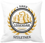 printfashion A sakk legenda - Hónappal - Párnahuzat, Díszpárnahuzat - Fehér (7453279)