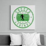 printfashion soccer legengds - Vászonkép - Fehér (6633832)