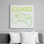 printfashion Gamer - Vászonkép - Fehér (6635937)