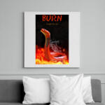 printfashion BURN trough the skin - Vászonkép - Fehér (16206634)