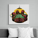 printfashion Legyek és a rulett - Vászonkép - Fehér (13369902)