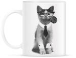 printfashion Cica öltönyben - Bögre - Fehér (4225692)