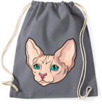 printfashion Szfinx macska buksi - Sportzsák, Tornazsák - Grafitszürke (4258244)