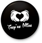 printfashion They are mine - Kitűző, hűtőmágnes - Fekete (3098664)