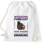 printfashion Wine making - Sportzsák, Tornazsák - Fehér (7302820)
