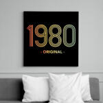 printfashion 1980 - Vászonkép - Fekete (11985853)