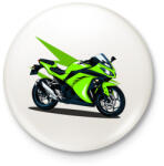 printfashion Sport motor - Kitűző, hűtőmágnes - Fehér (13889340)