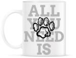 printfashion All you need is dog - Bögre - Fehér (9955750)